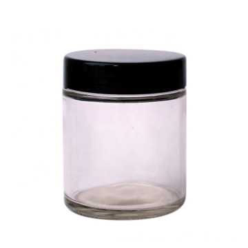 10oz 300ml straight sided middle east Tahini glass storage jars plastic lids